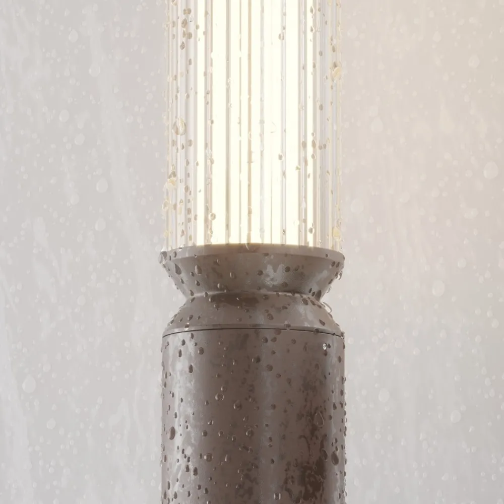 Lampioni Da Giardino-Maytoni lit lampione da giardino led 3000k ip65 marrone moderno
