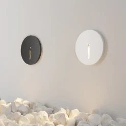 Segnapasso Led-Maytoni lock segnapasso tondo led per esterno da incasso 3w 3000k ip54