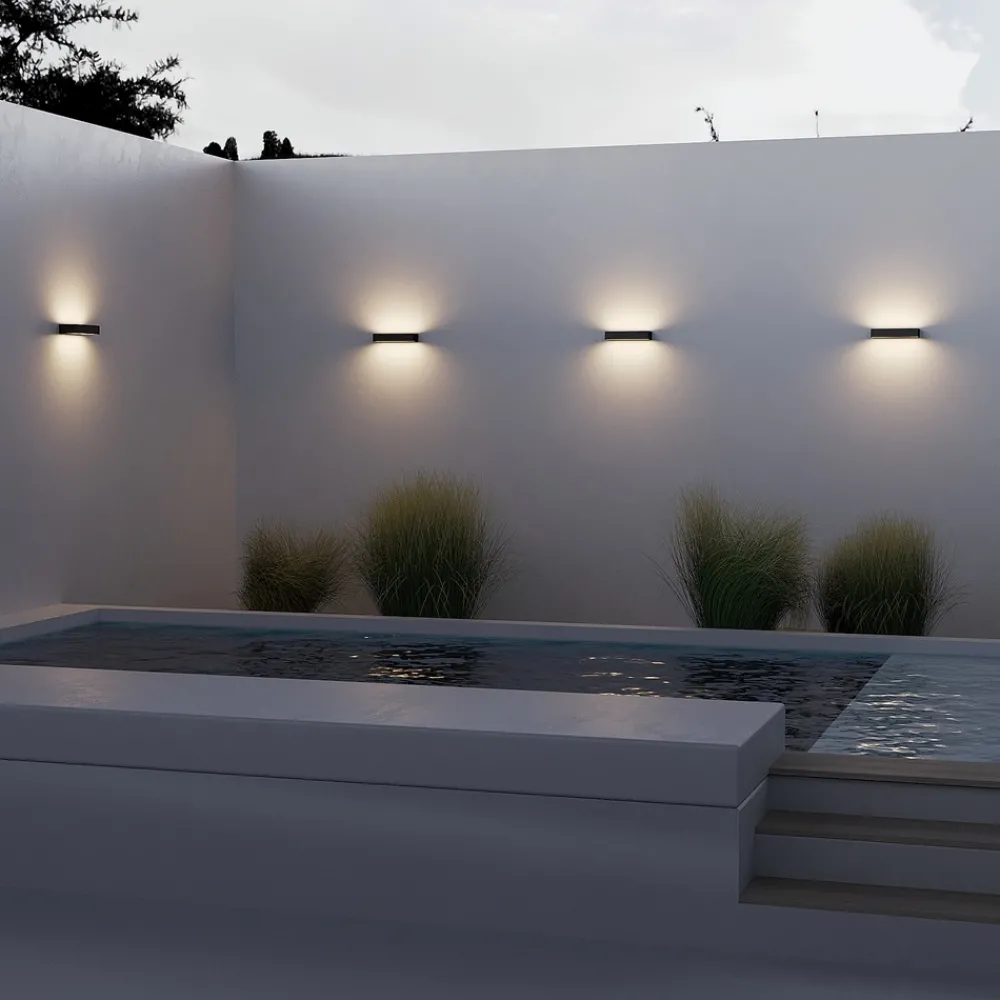Applique Da Esterno-Maytoni lot applique da esterno led 3000k biemissione ip65