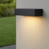 Applique Da Esterno-Maytoni lot applique da esterno led 3000k ip65 rettangolare