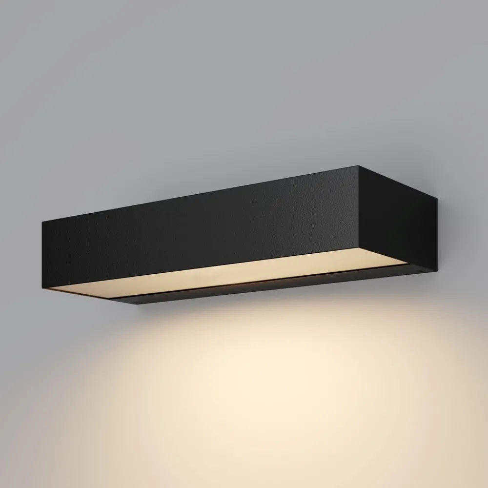 Applique Da Esterno-Maytoni lot applique da esterno led 3000k ip65 rettangolare