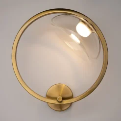 Applique Da Parete-Maytoni lunare applique da parete tondo design minimal led 3000k