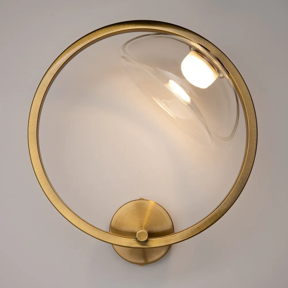 Applique Da Parete-Maytoni lunare applique da parete tondo design minimal led 3000k