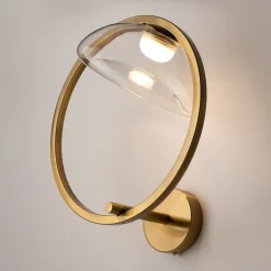 Applique Da Parete-Maytoni lunare applique da parete tondo design minimal led 3000k