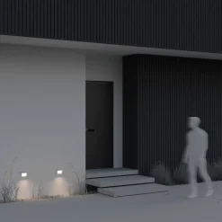 Segnapasso Led-Maytoni mane segnapasso da esterno bianco moderno led 3000k ip54