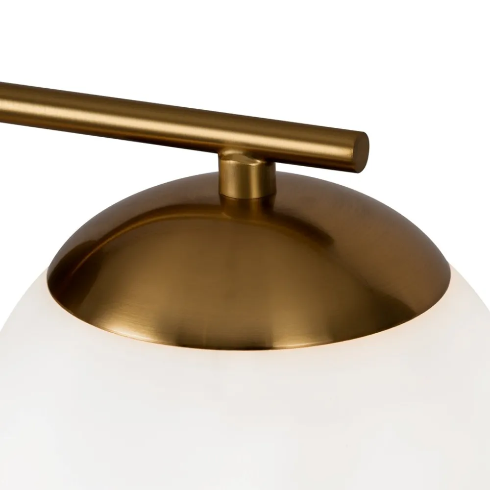 Applique Da Parete-Maytoni marble applique da parete colore oro con sfera in vetro