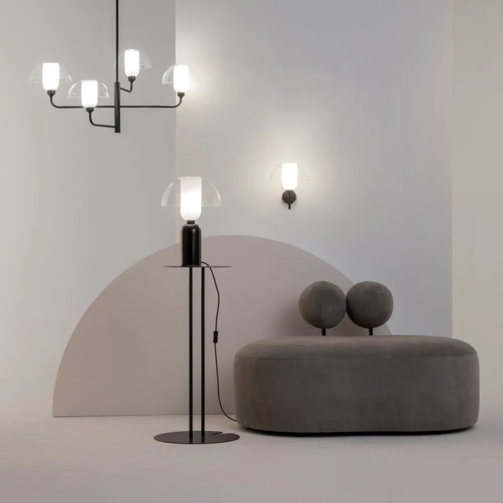 Applique Da Parete-Maytoni memory applique da parete design moderno paralume trasparente
