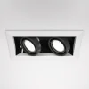 Faretti Da Incasso-Maytoni metal modern faretto da incasso soffitto bianco 2 luci orientabili