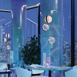 Lampadari Cucina-Maytoni misterio lampadario per cucina led 2700k 3 luci
