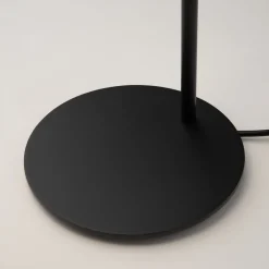 Lampade Da Tavolo-Maytoni mollis lampada da tavolo moderna nera paralume semicircolare
