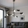Lampadari Moderni-Maytoni mollis lampadario moderno colore nero 8 luci