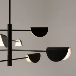 Lampadari Moderni-Maytoni mollis lampadario moderno colore nero 8 luci
