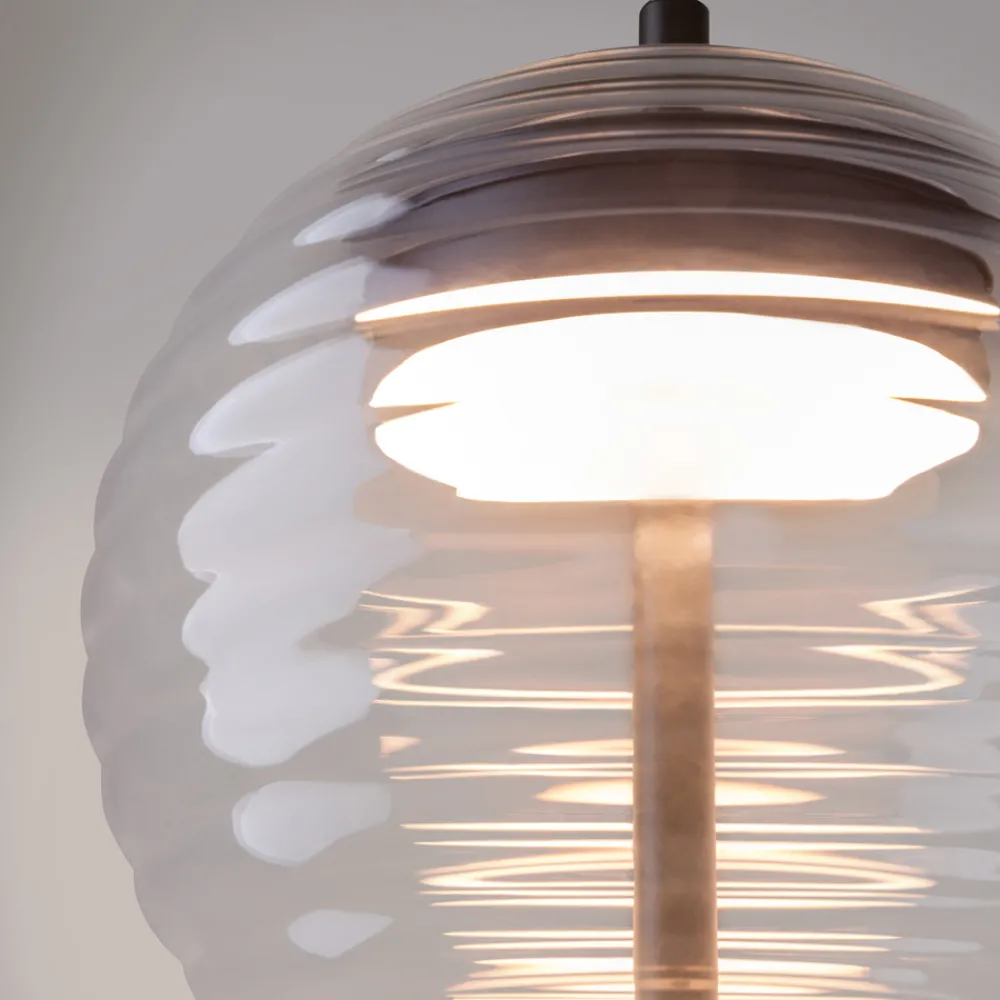 Lampade Da Tavolo-Maytoni mystic lampada da tavolo moderna nera paralume sferico