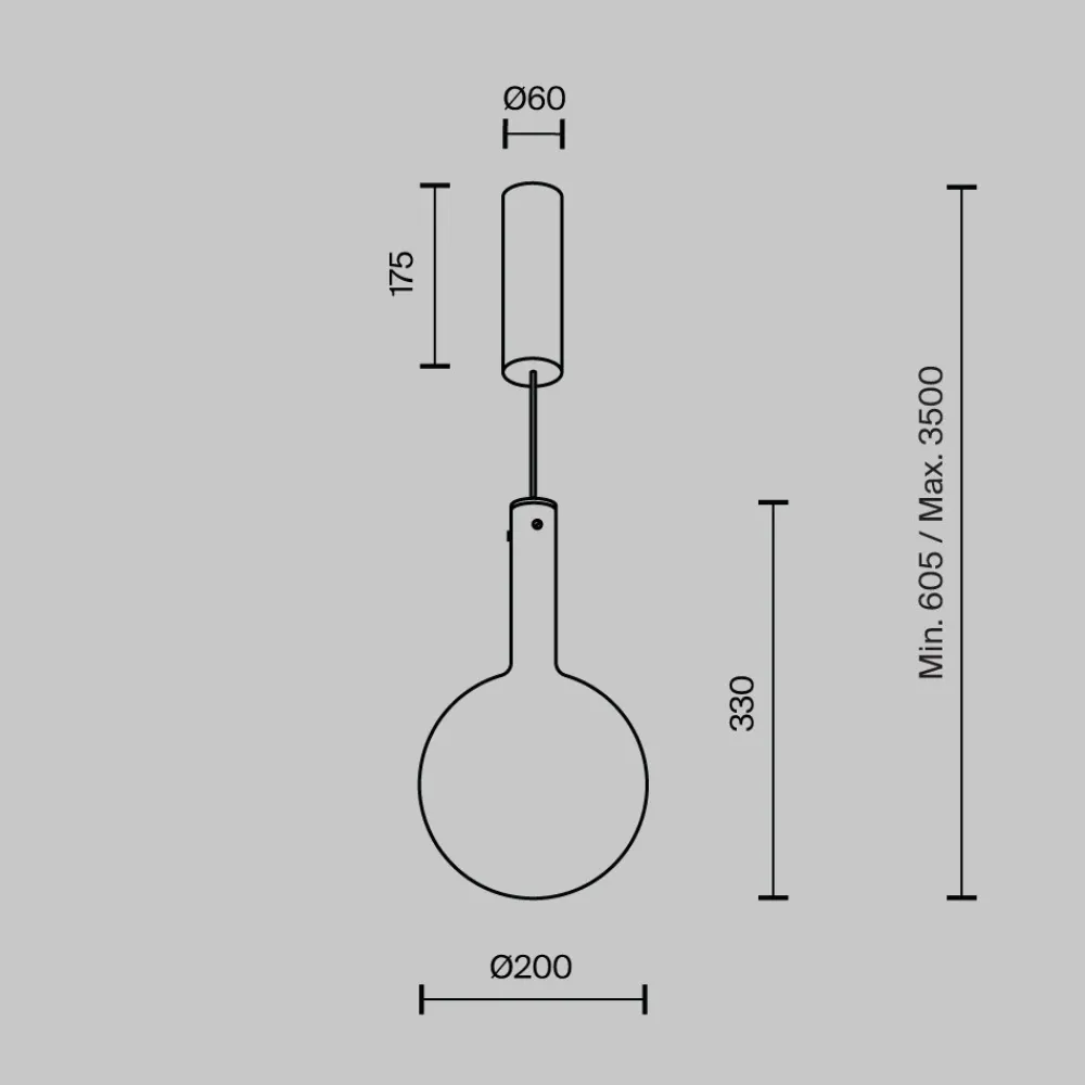 Lampade A Sospensione-Maytoni nebula lampada a sospensione per cucina design minimal led 3000k