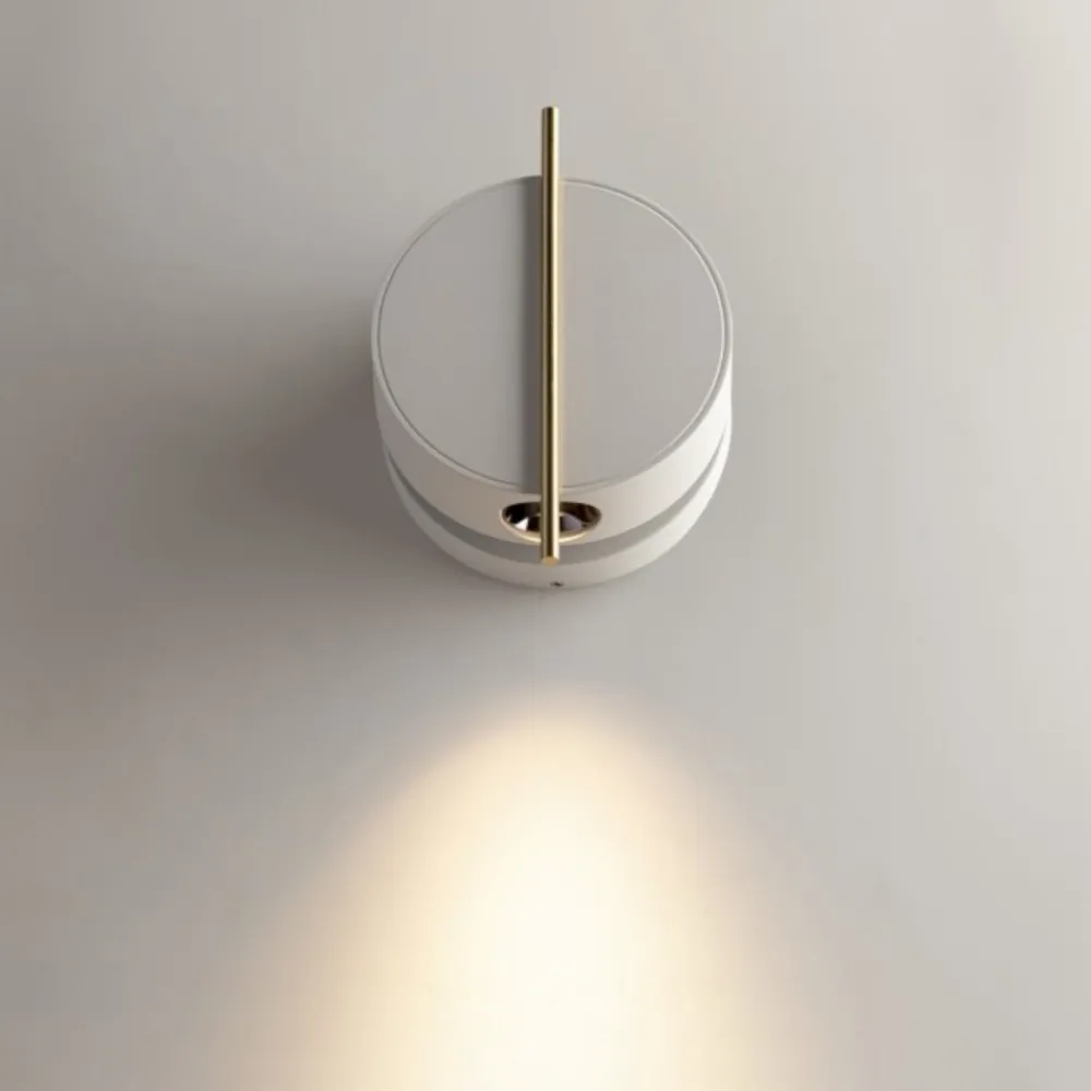 Applique Camera Da Letto-Maytoni nuance applique da comodino led 3w 3000k bianco tondo