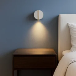 Applique Camera Da Letto-Maytoni nuance applique da comodino led 3w 3000k bianco tondo
