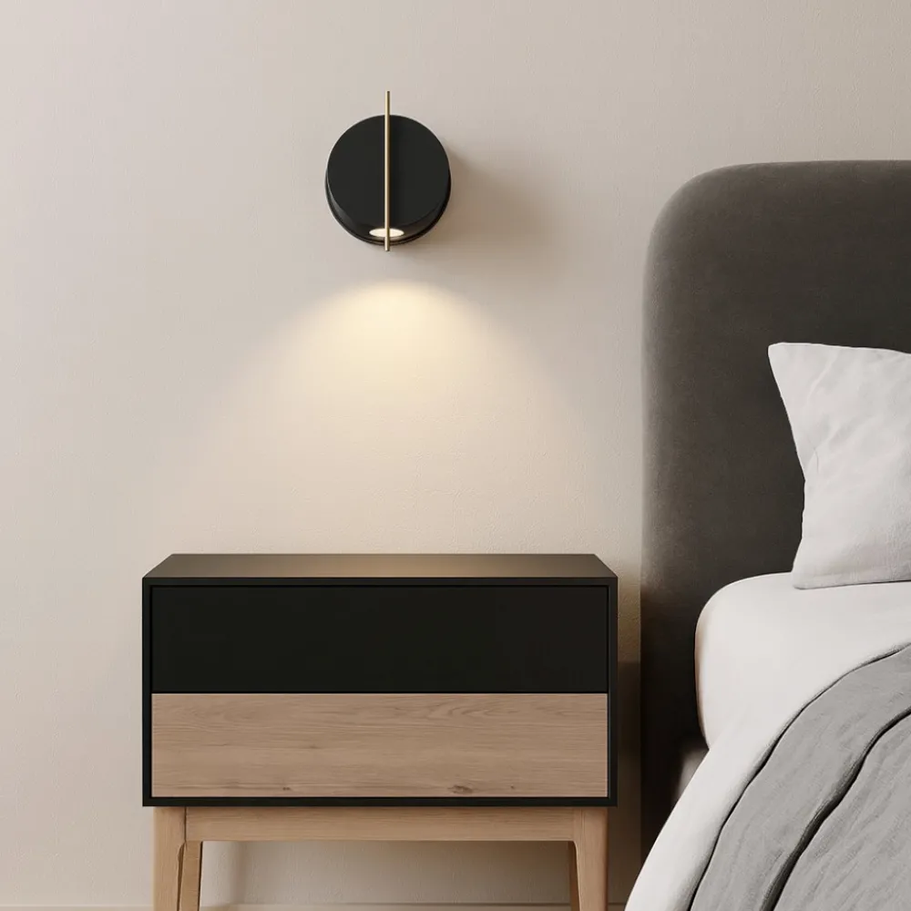 Applique Camera Da Letto-Maytoni nuance applique per comodino led 3w 3000k orientabile