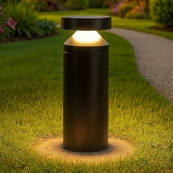 Lampioni Da Giardino-Maytoni olten lampione basso da giardino led 3000k ip65 nero