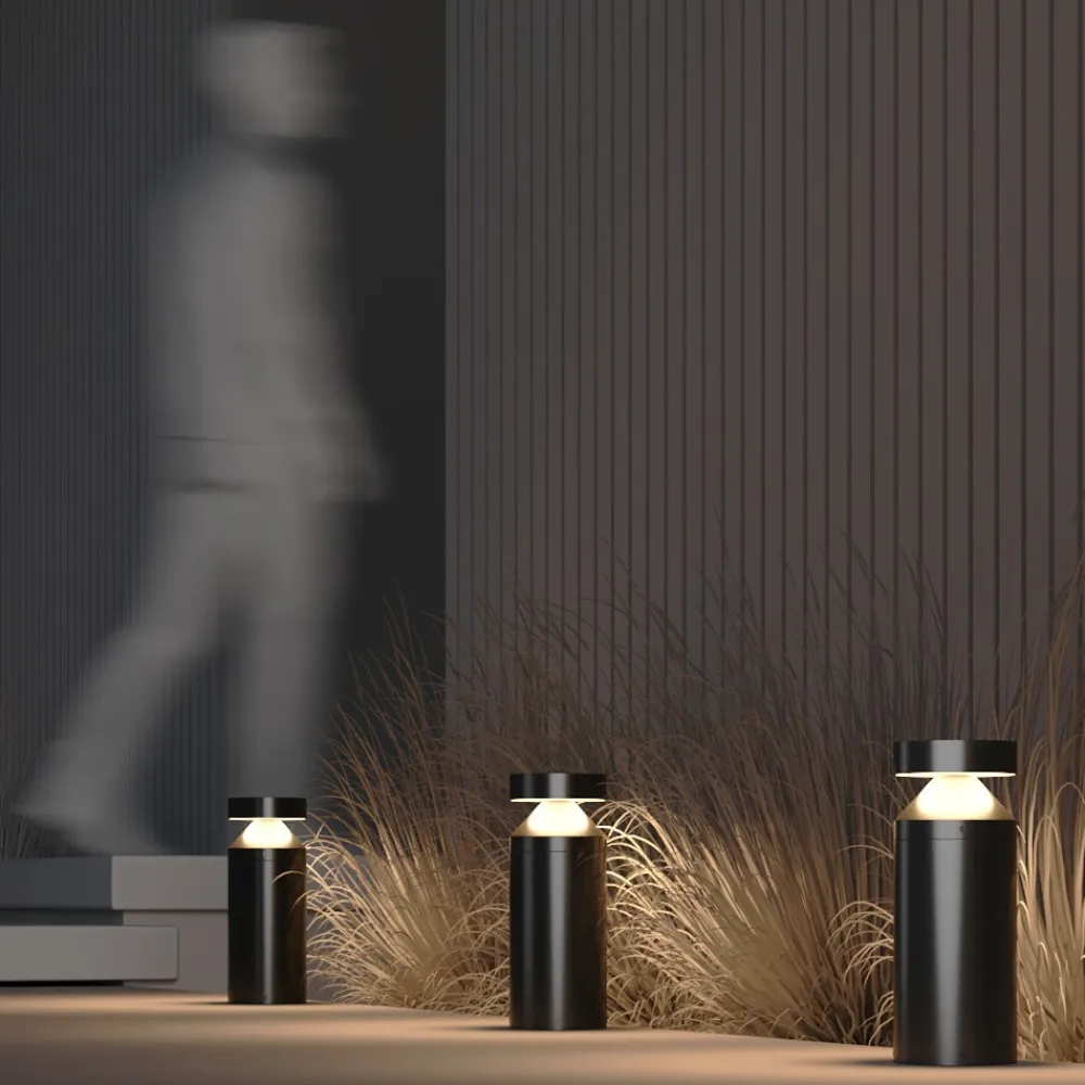Lampioni Da Giardino-Maytoni olten lampione basso da giardino led 3000k ip65 nero