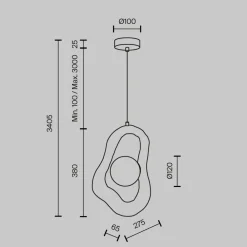 Lampade A Sospensione-Maytoni opus lampada a sospensione bianca design minimal