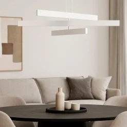 Lampadari Cucina-Maytoni origami lampadario da cucina led 46w 4000k bianco orientabile