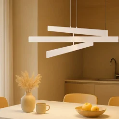 Lampadari Cucina-Maytoni origami lampadario da cucina led 46w 4000k bianco orientabile
