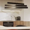 Lampadari Cucina-Maytoni origami lampadario led 46w 4000k da cucina orientabile