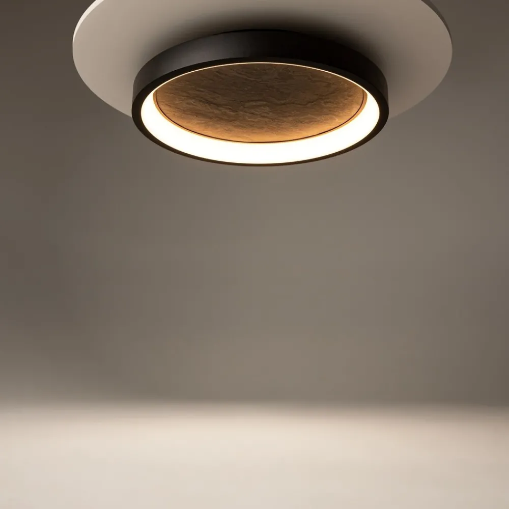 Plafoniere Moderne-Maytoni orign plafoniera led 40w 3000k in pietra naturale