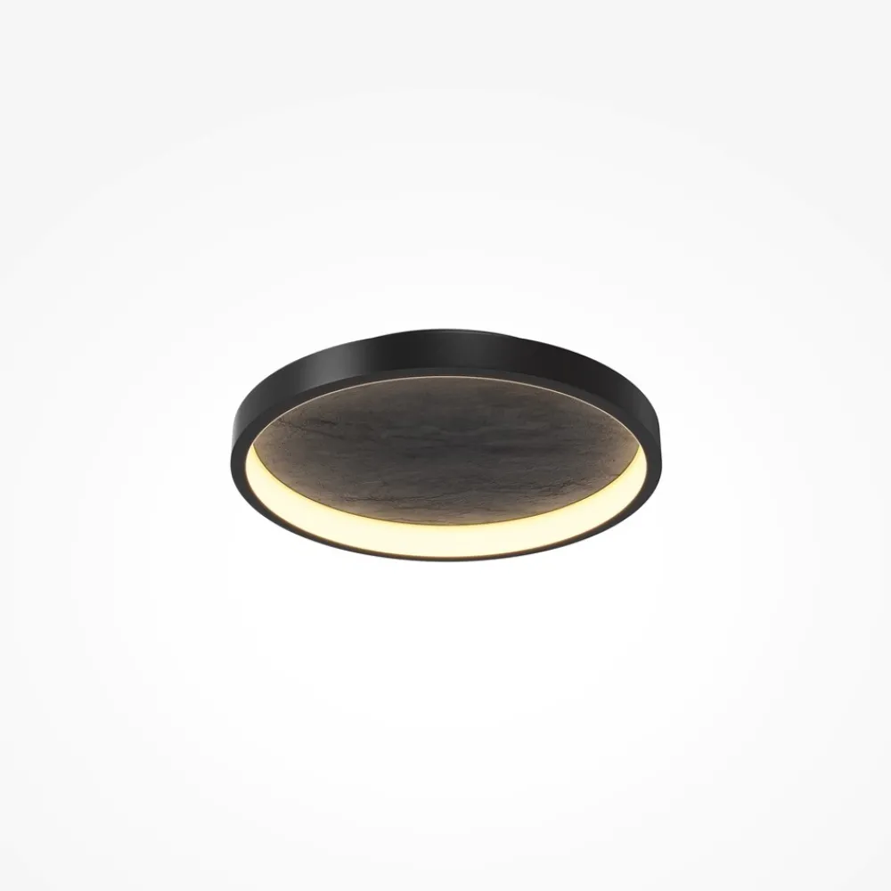 Plafoniere Moderne-Maytoni orign plafoniera tonda led 27w 3000k in pietra naturale