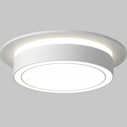 Faretti Da Incasso-Maytoni orlo faro da incasso bianco sporgente rotondo per controsoffitto gx53 led