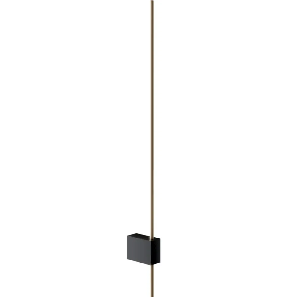 Applique Da Parete-Maytoni pars applique led 6w 3000k bacchetta nero oro moderna