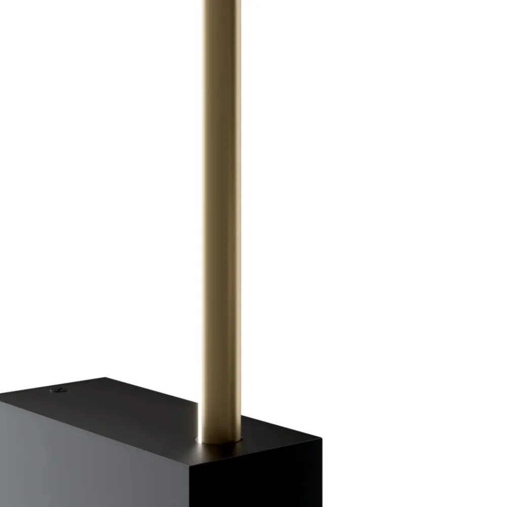 Applique Da Parete-Maytoni pars applique led 6w 3000k bacchetta nero oro moderna