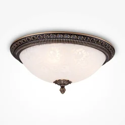 Plafoniere Moderne-Maytoni pascal plafoniera moderna tonda vetro decorato