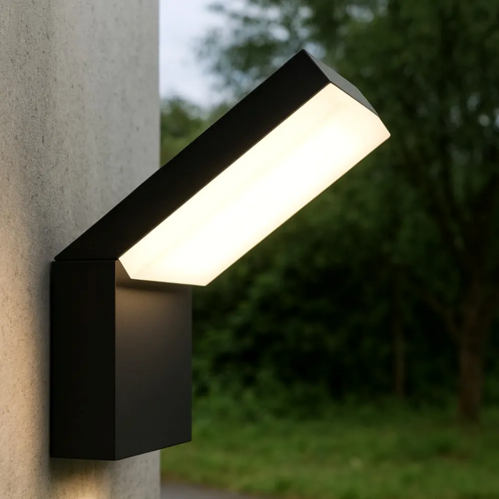 Applique Da Esterno-Maytoni paso applique da esterno led 3000k ip54 luce verso il basso