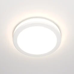 Faretti Da Incasso-Maytoni phanton faretto sporgente bianco rotondo da incasso per cartongesso 12w 3000k
