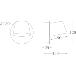 Applique Camera Da Letto-Maytoni pixel applique led 7w 3000k per camera da letto