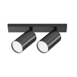 Plafoniere Moderne-Maytoni plafoniera nera da soffitto per cucina con faretti orientabili focus