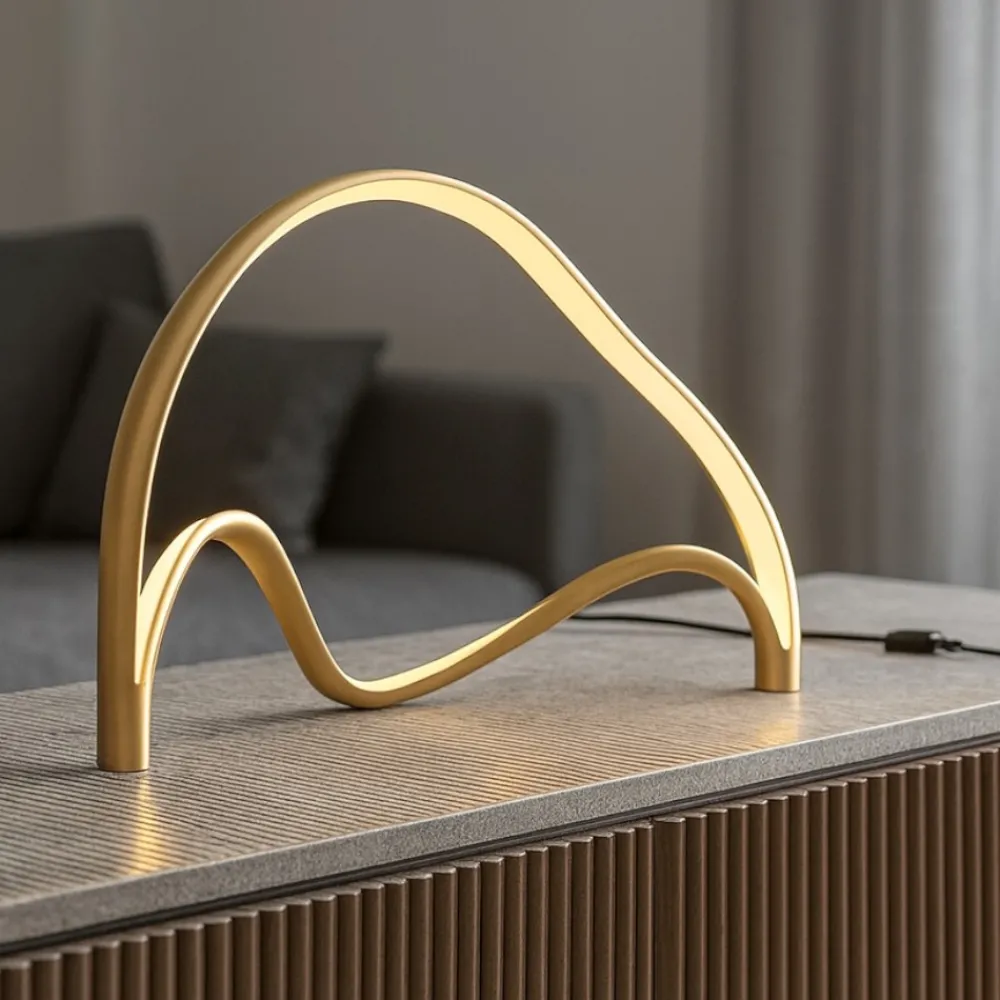 Lampade Da Tavolo-Maytoni plons lampada da tavolo design originale led 3000k