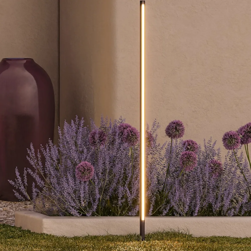 Lampioni Da Giardino-Maytoni pole lampione alto da giardino con picchetto led 3000k ip65