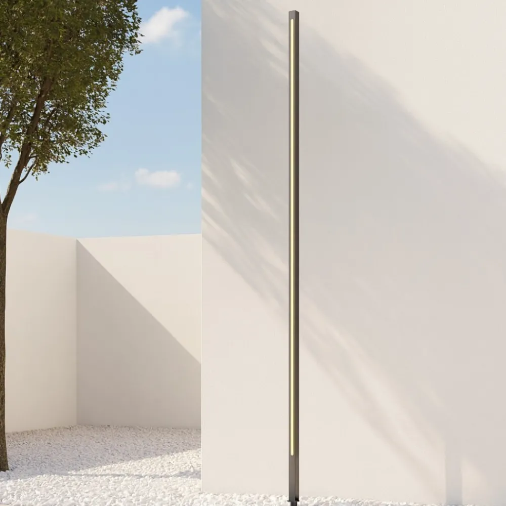 Lampioni Da Giardino-Maytoni pole lampione alto da giardino con picchetto led 3000k ip65