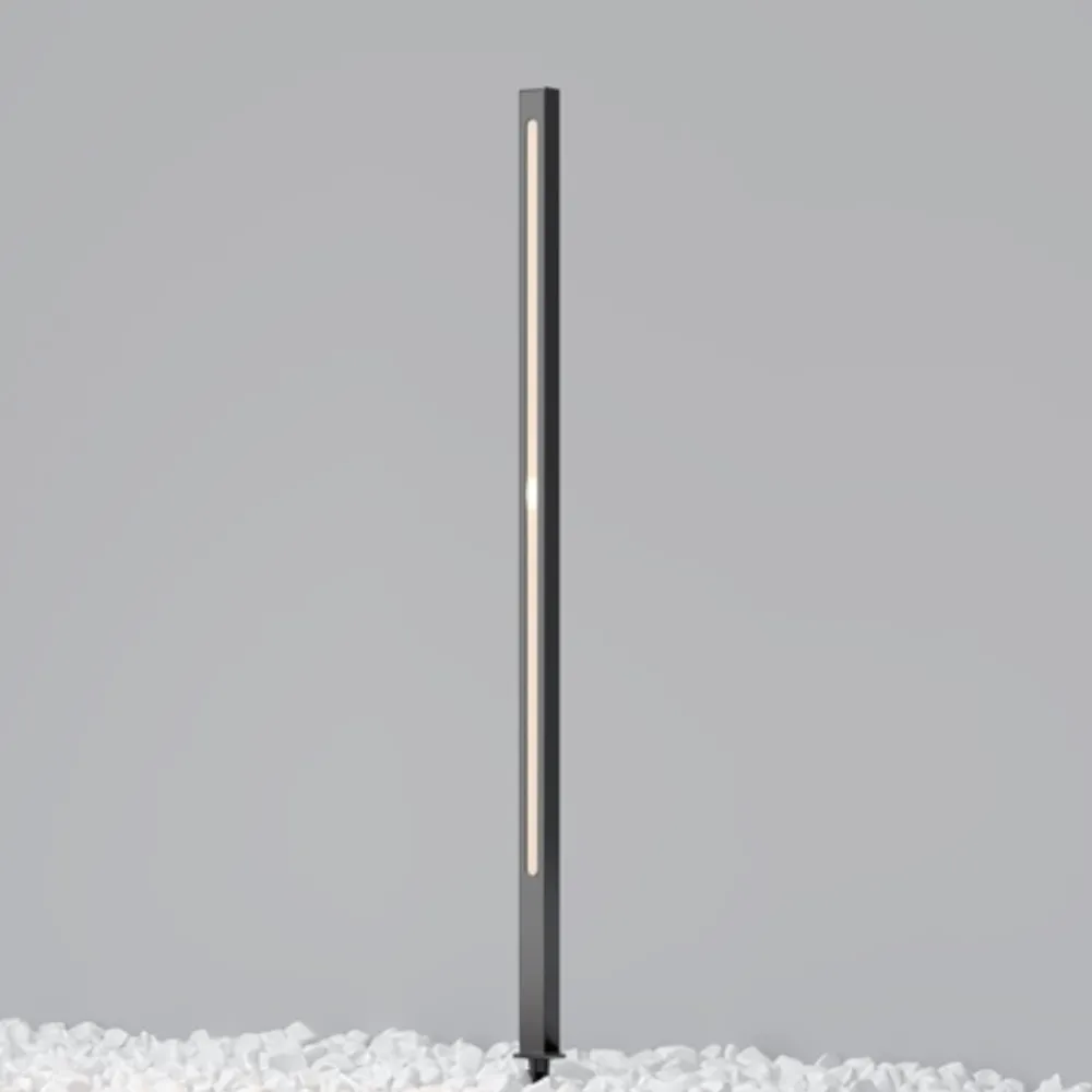 Lampioni Da Giardino-Maytoni pole lampione da esterno giardino con picchetto nero led 3000k ip65