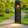Lampioni Da Giardino-Maytoni porte lampione da giardino led 3000k ip54 effetto legno
