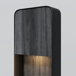 Lampioni Da Giardino-Maytoni porte lampione da giardino led 3000k ip54 effetto legno