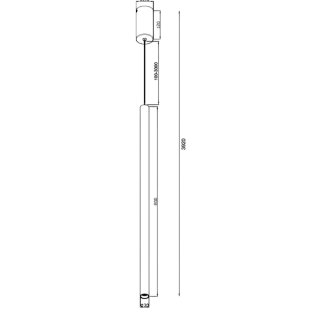 Lampade A Sospensione-Maytoni pro extra lampada a sospensione cilindrica led 4000k