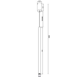 Lampade A Sospensione-Maytoni pro extra lampada a sospensione led 6w 4000k cilindrica nera