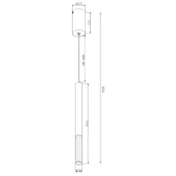 Lampade A Sospensione-Maytoni pro shade lampada a sospensione led 6w 4000w cilindrica moderna