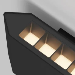 Applique Da Esterno-Maytoni pull applique da esterno led 8w 3000k ip54 nero minimal