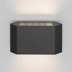 Applique Da Esterno-Maytoni pull applique da esterno led 8w 3000k ip54 nero minimal