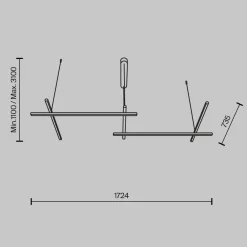 Lampadari Cucina-Maytoni radiance lampadario per cucina moderna led 3000k