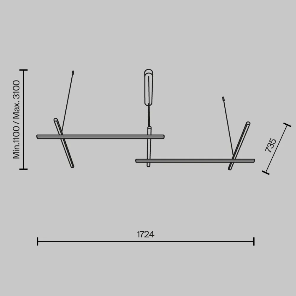 Lampadari Cucina-Maytoni radiance lampadario per cucina moderna led 3000k